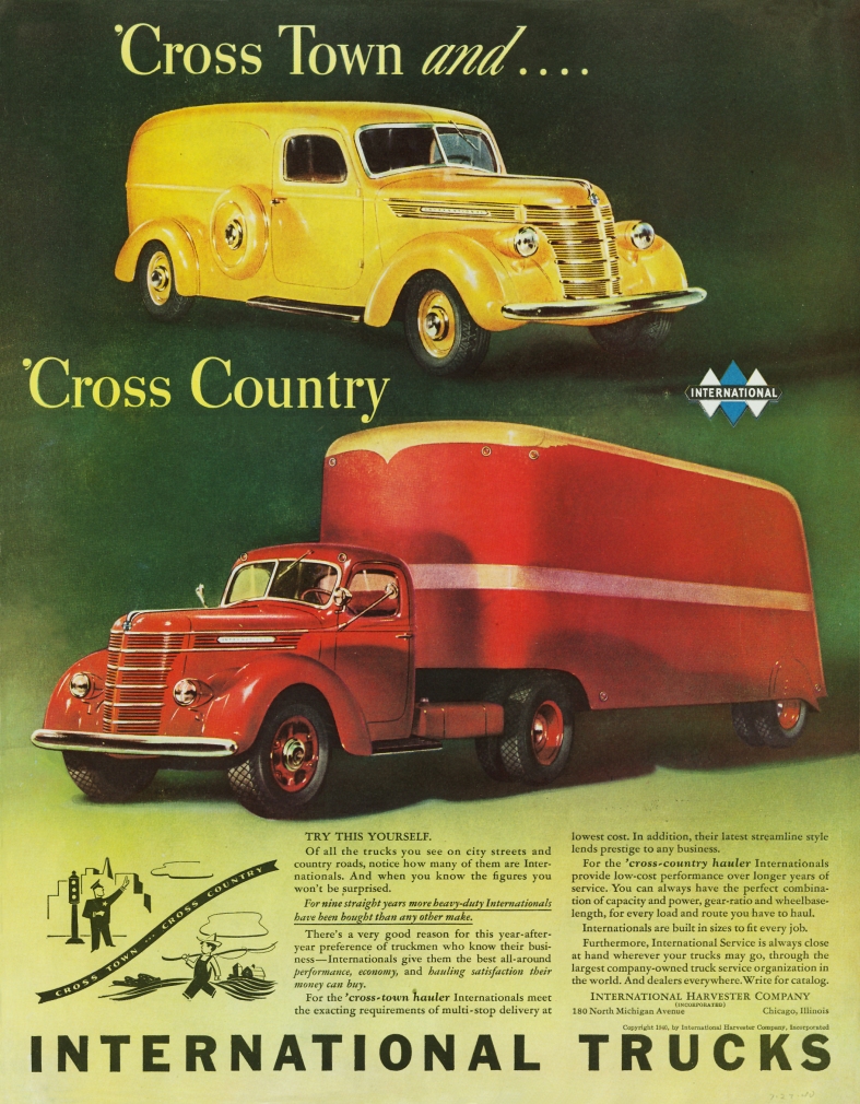 1940 International Auto Advertising